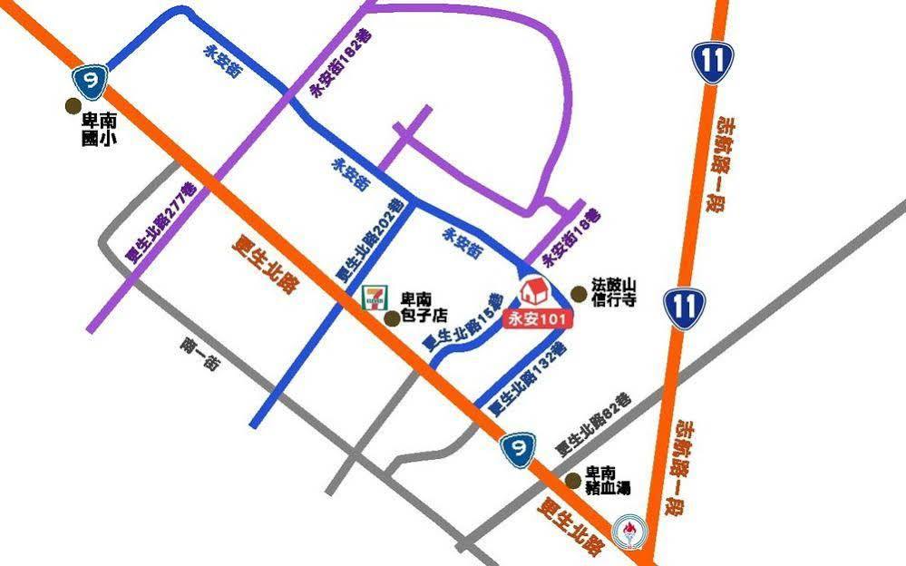 לינה וארוחת בוקר Taitung 永安101 Wing On X 國旅補助-1000元 מראה חיצוני תמונה